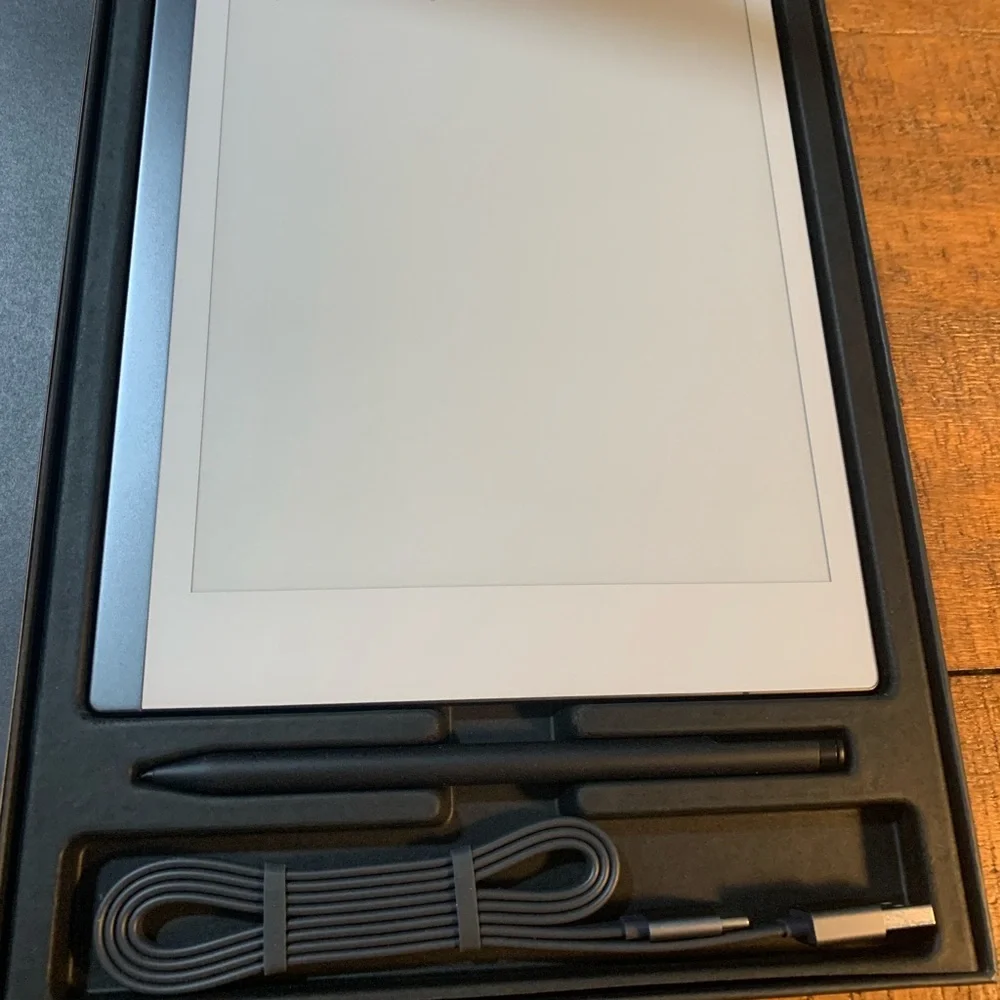reMarkable 2 - 10.3” Paper Tablet with Marker Plus - Black + brown leather folio